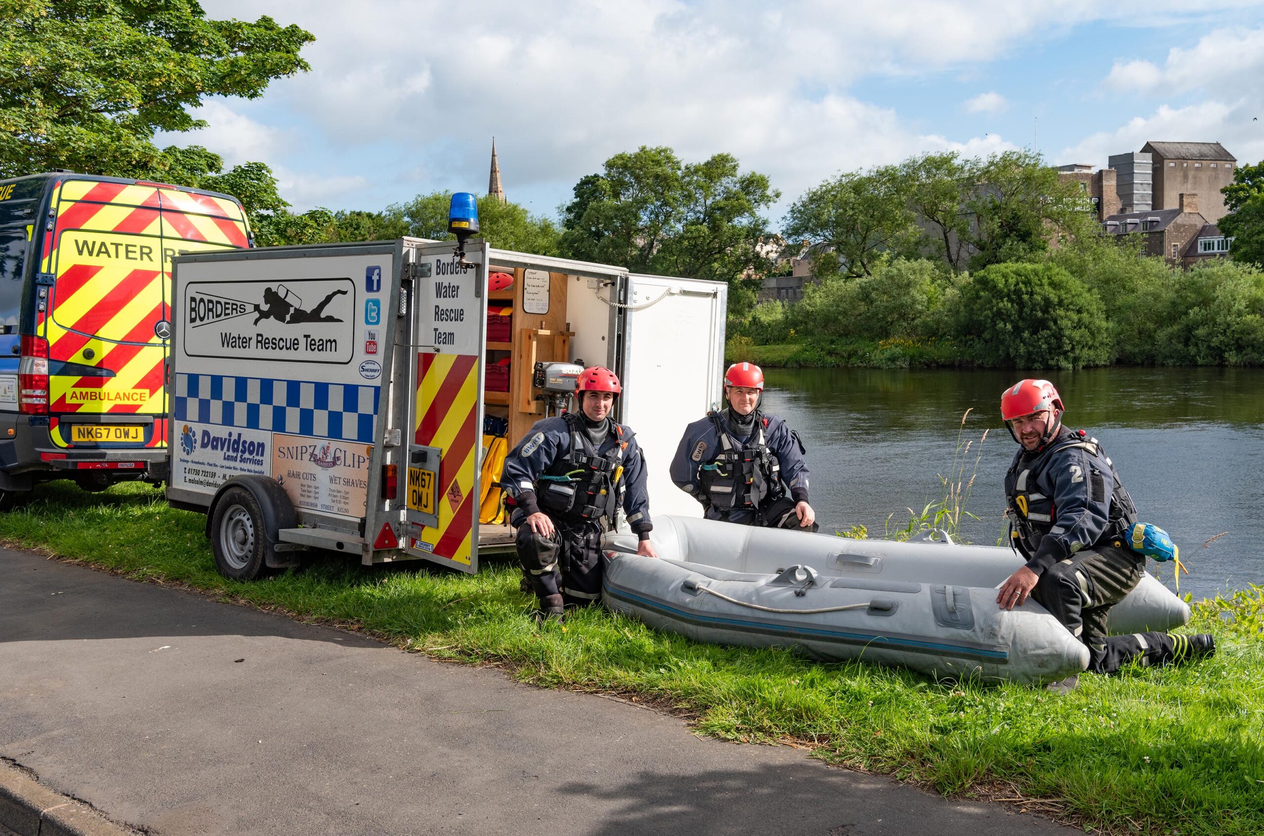Historic water rescue team receives helping hand from trailer firm