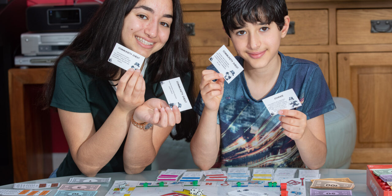 Children of NHS frontline couple create Lockdown version of Monopoly