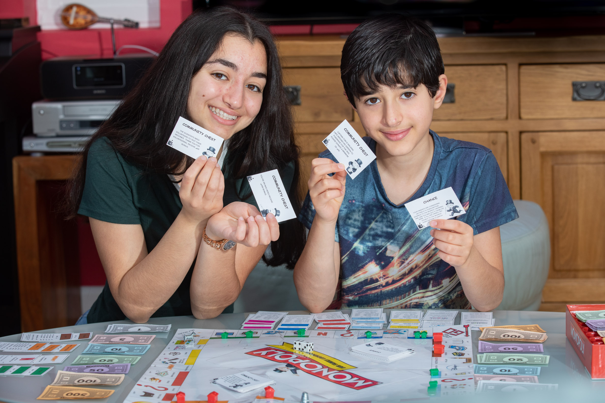 Children of NHS frontline couple create Lockdown version of Monopoly