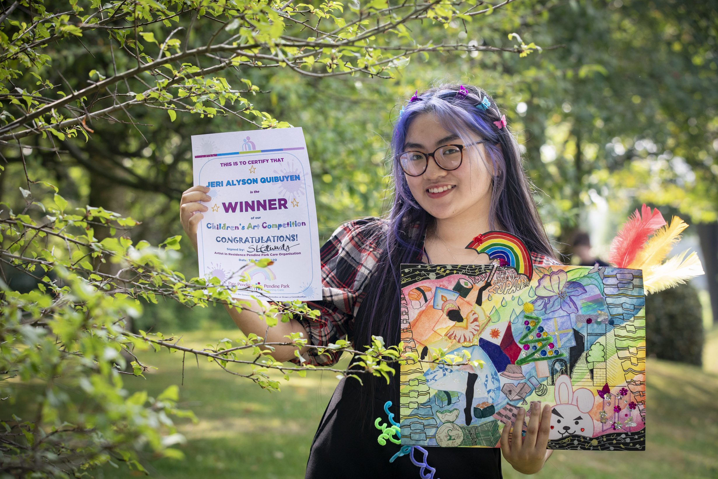 Talented young artists brighten the lives of care home residents