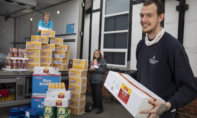 Harlech inspired by football superstar to step up deliveries to food banks