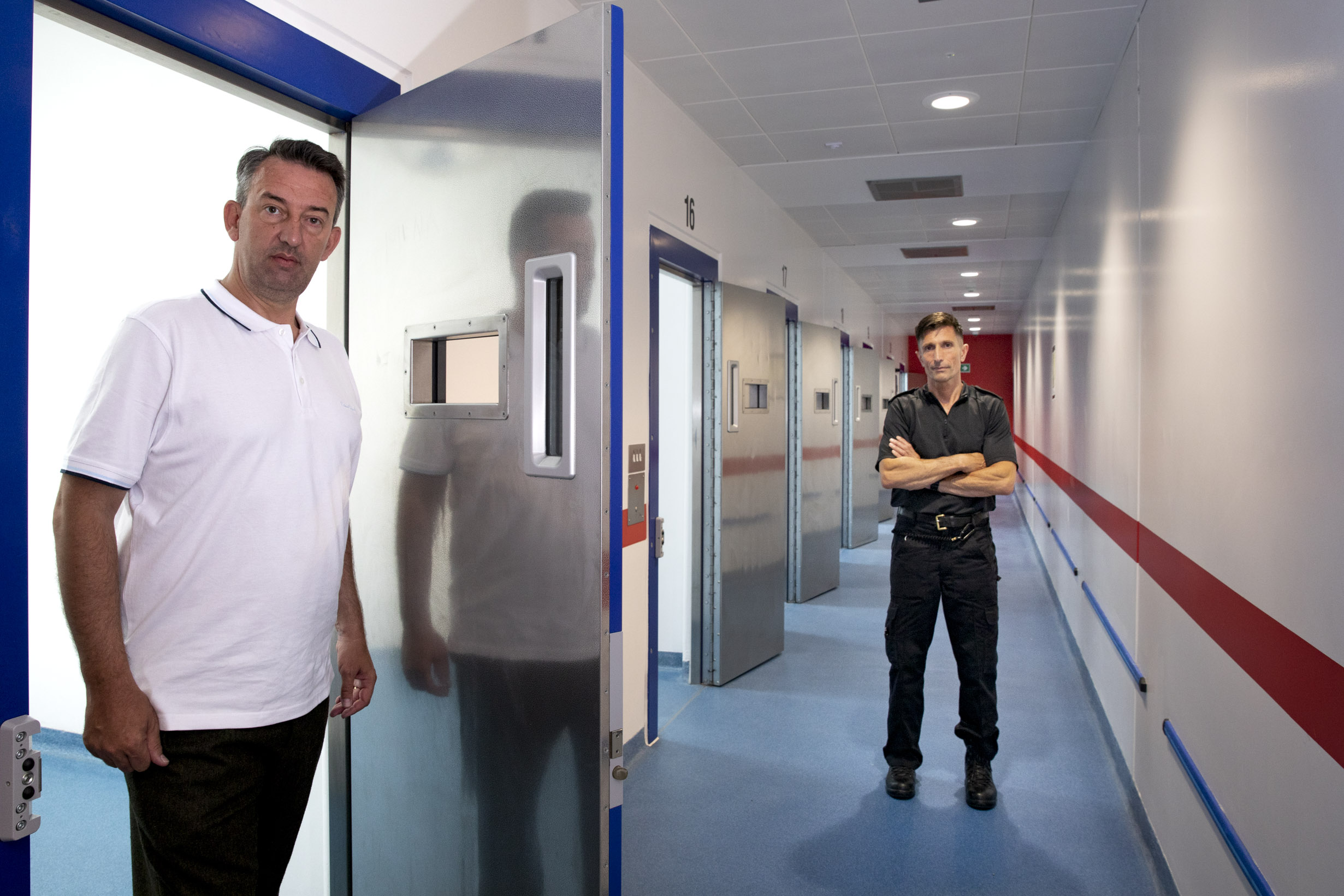 Police boss given a taste of being locked up in a cell