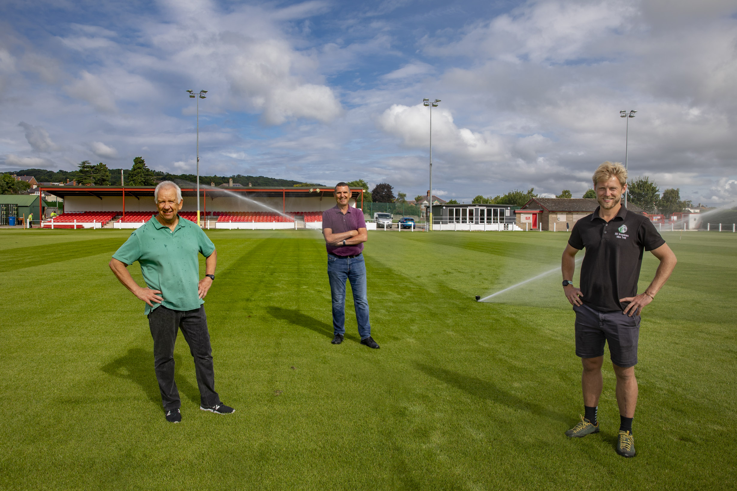 Denbigh Town’s £200K new pitch makes TV debut in floodlit cup-tie