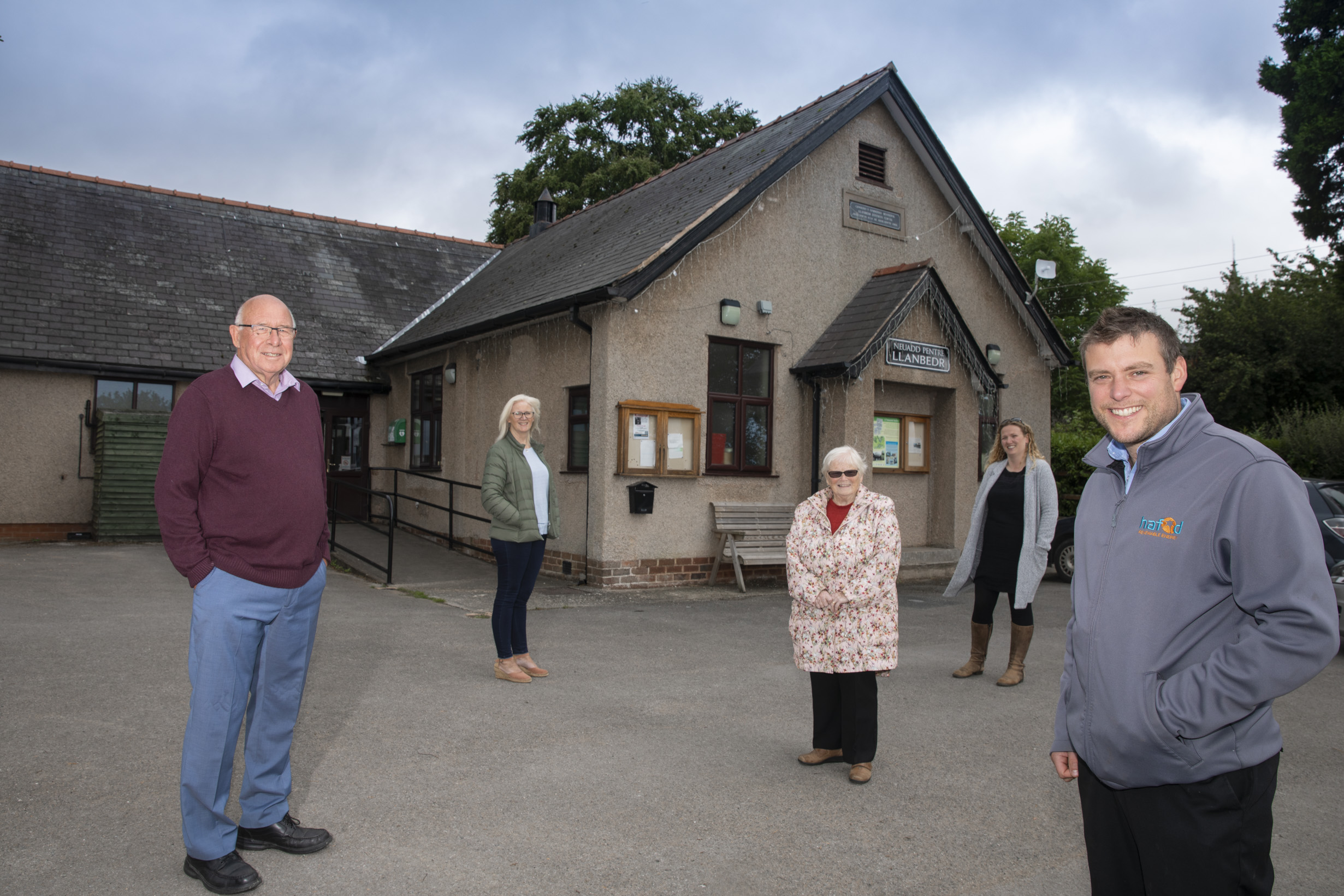 Sun, rain and even air – village hall gets greener thanks to windfarm windfall