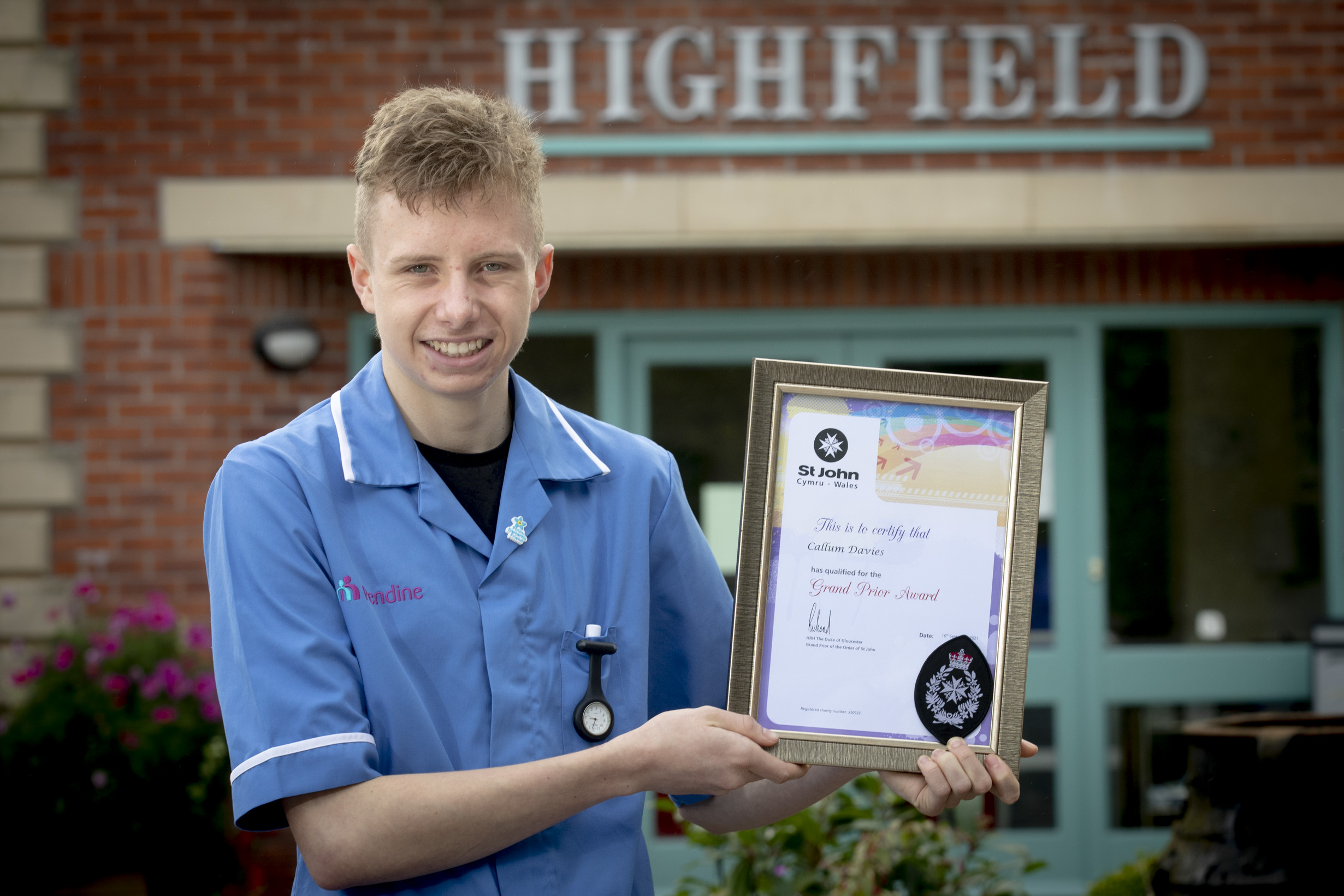 Caring teenager Callum hailed a hero