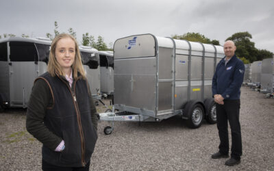 Young farmer Ffion’s starring role with trailer firm boosts mental health charity