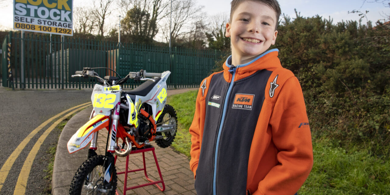 Pocket rocket ready to unlock his potential in the mad and muddy world of motocross