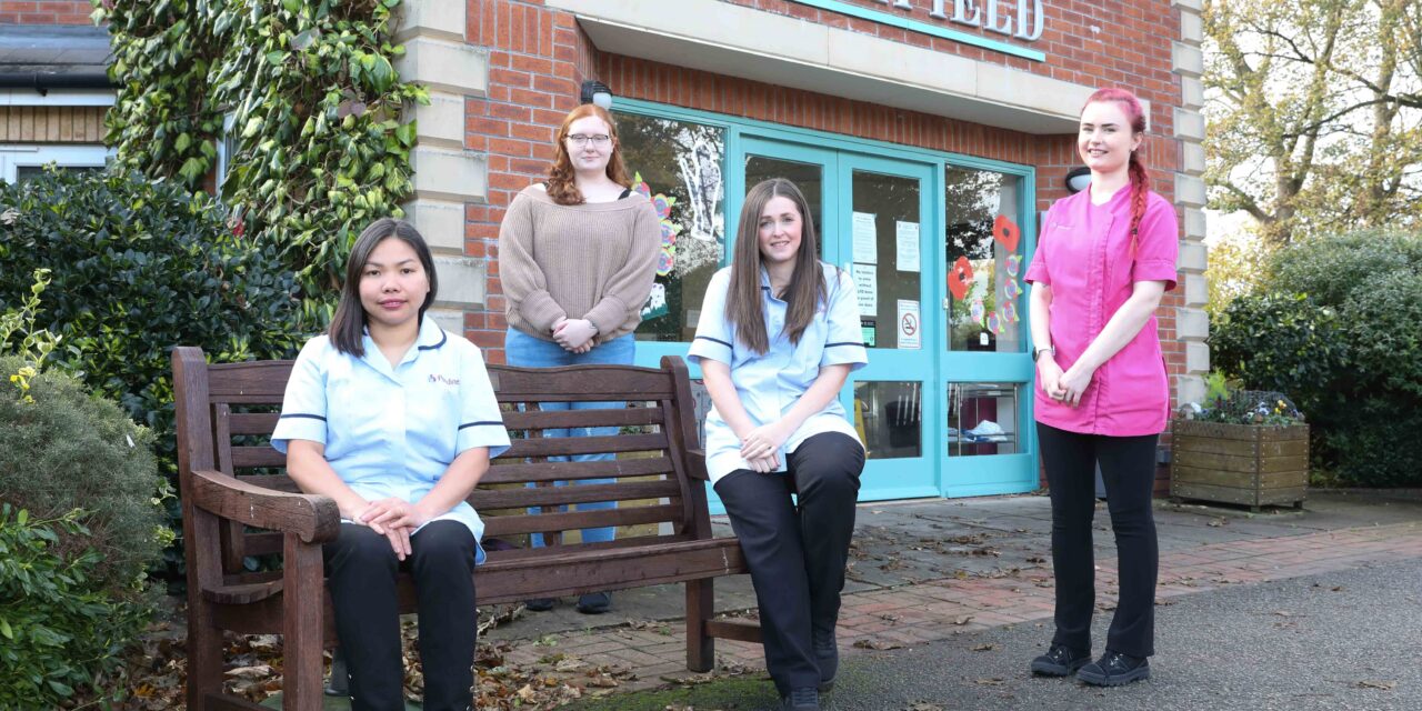 Caring quartet live the dream as trainee nurses