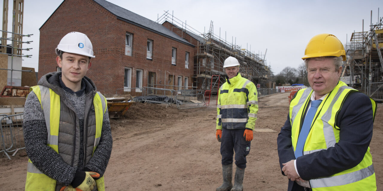 Kieran gets employment chance on first council housing project for 30 years