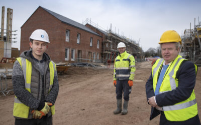 Kieran gets employment chance on first council housing project for 30 years