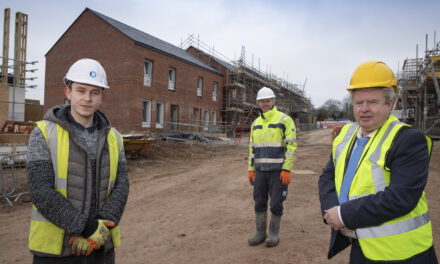 Kieran gets employment chance on first council housing project for 30 years