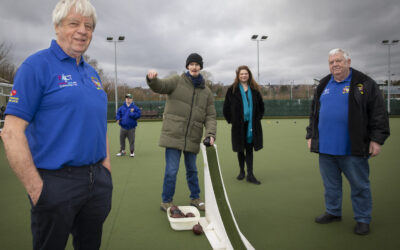 Club bowled over by boost from care firm