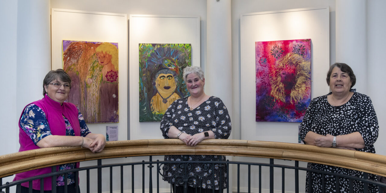 Tears of joy as artwork by talented tenants goes on show