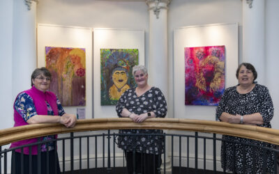Tears of joy as artwork by talented tenants goes on show
