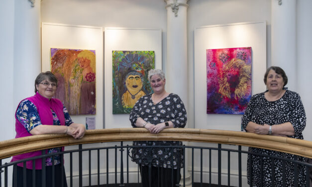 Tears of joy as artwork by talented tenants goes on show