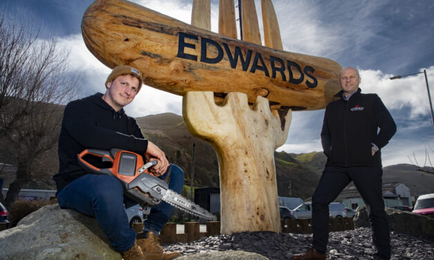 It’s ten-foot long and weighs three tons – butcher unveils Britain’s biggest banger