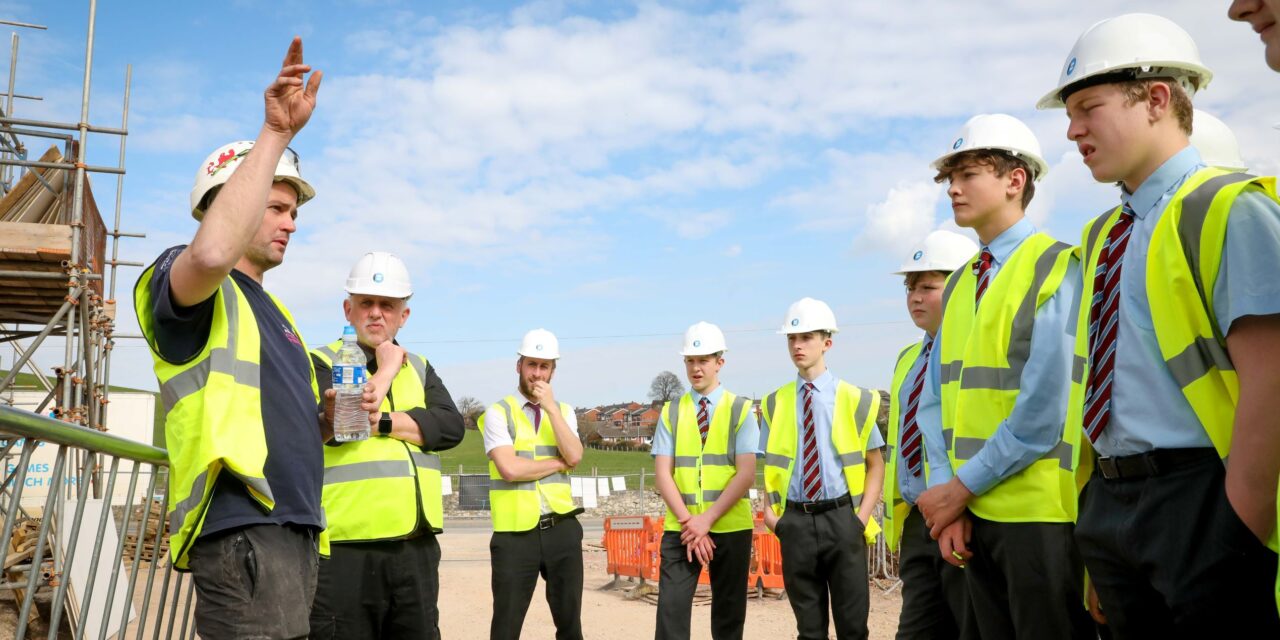 School students see the future of housing on visit to eco-friendly estate