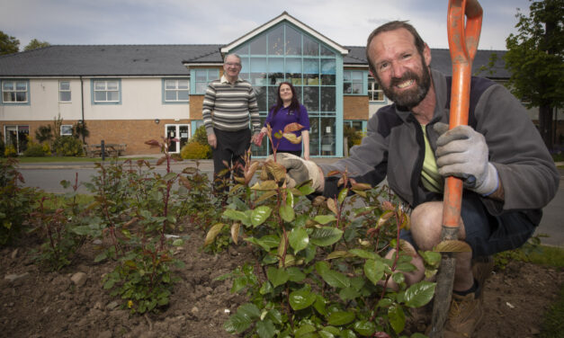 Care home celebrates Queen’s Platinum Jubilee with royal roses