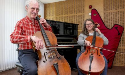 Musical pensioner Desmond makes grade with cello after half century gap