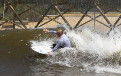 Inspirational amputee surfer Llywelyn hailed as “brilliant ambassador” for the sport