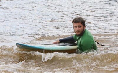 Swansea lifeguard goes so close at Welsh surfing championships