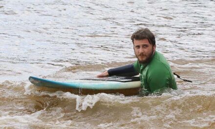 Swansea lifeguard goes so close at Welsh surfing championships