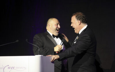 Stars of social care enjoy wonderful knight as Sir Bryn and Wynne sing impromptu duet