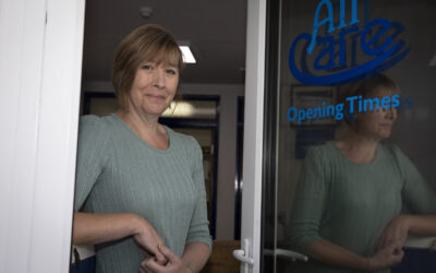 Spotlight shines on devoted care worker Louise who is in running for top award