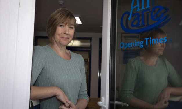 Spotlight shines on devoted care worker Louise who is in running for top award