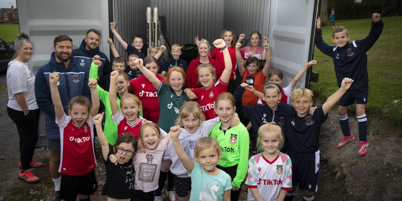 Fast-growing village youth football club boxes clever with new storage option