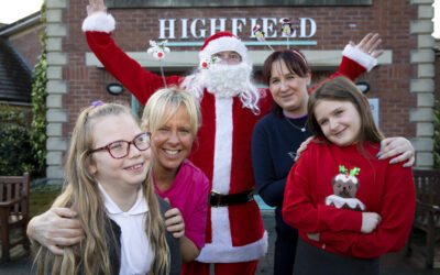 Young carol singers bring Christmas joy to care home