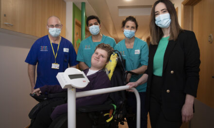 Law firm step in to fund hospice’s new wheelchair weighing machine
