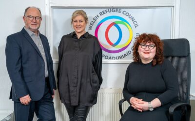 Refugee charity helping to rebuild lives celebrates funding boost from Care Forum Wales