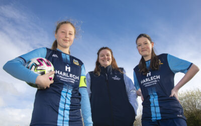 Kinmel Bay girls cut a football dash in new kit
