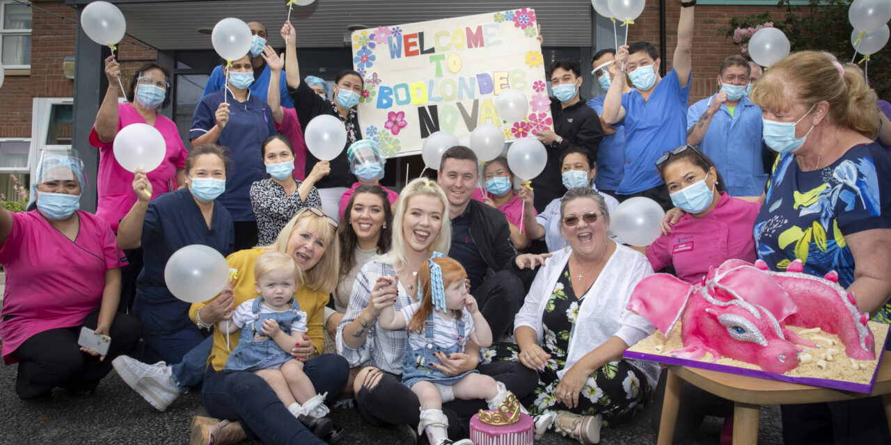 TV star Alex Jones moved to tears as heroic care workers reunited with brave little Nova