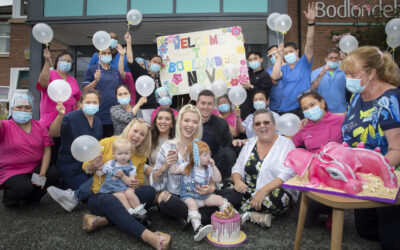 TV star Alex Jones moved to tears as heroic care workers reunited with brave little Nova