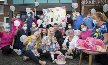 TV star Alex Jones moved to tears as heroic care workers reunited with brave little Nova