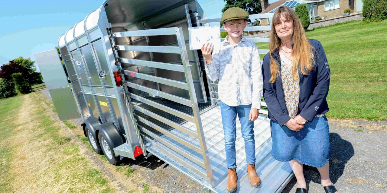 Inspirational TV farmer aged 11 gets ‘new wheels’ courtesy of top trailer firm