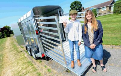 Inspirational TV farmer aged 11 gets ‘new wheels’ courtesy of top trailer firm