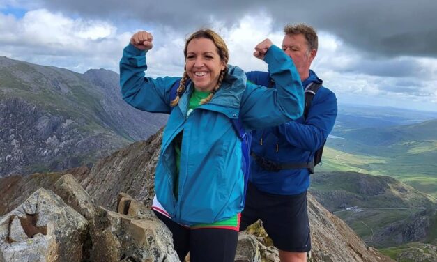 Fearless fundraiser Ali Alcock conquers Eryri’s deadliest ridge in ‘most terrifying’ stunt yet