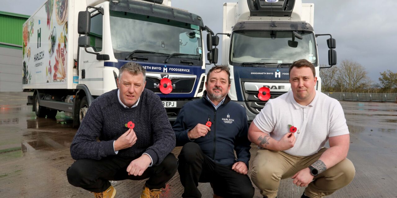 Top food company proudly displays Remembrance Day Poppy on its lorries