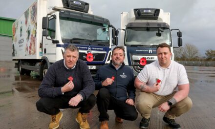 Top food company proudly displays Remembrance Day Poppy on its lorries