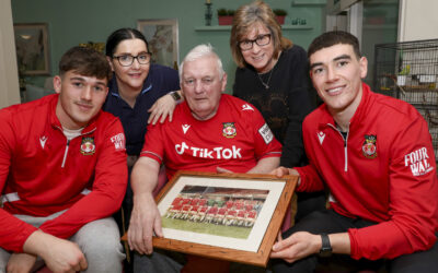 Wrexham legend Gareth Davies provides FA Cup inspiration for young stars