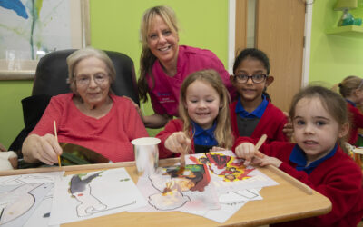 One Show hero Harri books his classmates in for fun session with care home residents