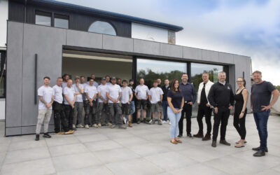 Touch of glass as North Wales home improvements firm celebrates 40th anniversary in style with Grand Designs extension