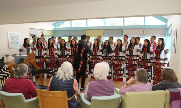 Indian choir delights Gwynedd care home residents by singing in Welsh