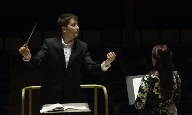Young Welsh conductor makes West End debut with singing star Lucy Thomas after rejecting advice of teacher to become a dentist