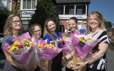 Blooming marvellous quartet of staff celebrate  20 years’ of loyal service