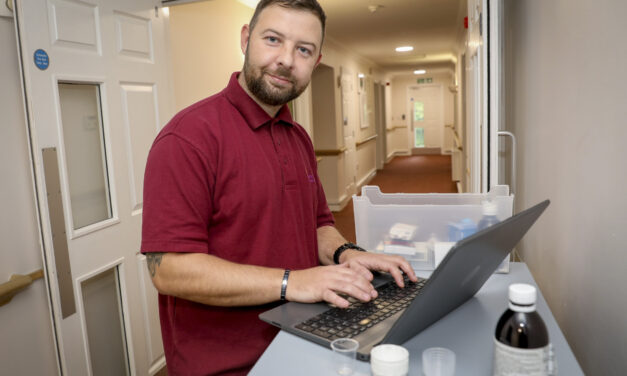Ex railway worker David in the running for national award after embarking on new journey in social care