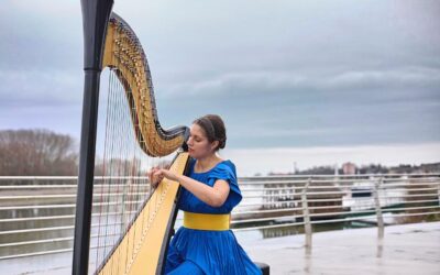 Two top harpists team up in North Wales to raise money for children in war-torn Ukraine
